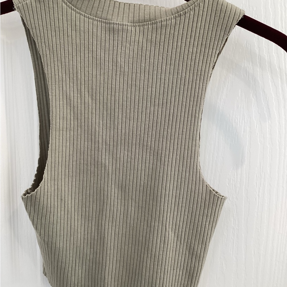 Sleeveless Ribbed Knit Top - Aerie - Picture 7 of 8